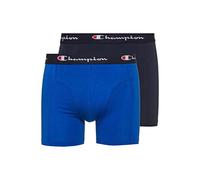 Champion Core x2 Boxeur ajusté, Bleu & Bleu Marine, XL (Lot de 2) Homme