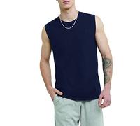Champion Shirt, Sleeveless, Tank, Classic Muscle Tee Top for Men (Reg. Or Big & Tall) Chemise, Bleu Marine, Taille XL Homme