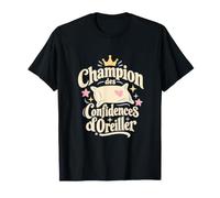 Champion des confidences d'oreiller Humour Sommeil T-Shirt