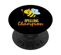 Champion d'orthographe Cute Bee Gagnant du concours d'orthographe PopSockets PopGrip Adhésif