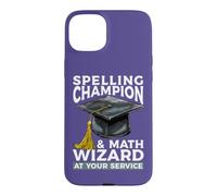 Champion d'orthographe et Assistant mathématique chez Votre Professeur de Service Coque pour iPhone 15 Plus