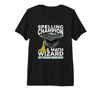 Champion d'orthographe et Assistant mathématique chez Votre Professeur de Service T-Shirt Haut de Gamme