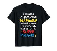 Champion du Lever de Coude Humour Breuvage Super-Héro T-Shirt