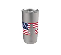 Champion du Monde des États-Unis 26 Champion de l'équipe américaine Vainqueur du drapeau Gobelet isotherme en acier inoxydable double paroi