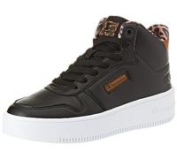 Champion Femme Rebound Plat Mid Animalier Baskets, Noir Kk001, 38 EU