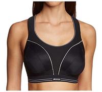 Champion Femme Shock Absorber S5044 Ultimate Run Bra Soutien Gorge de Sport, Noir (Noir/Argent), 85D EU