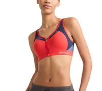 Champion Fermeture éclair avec contrôle de Mouvement Soutien-Gorge de Sport, Opaque, Rouge Vif, 105E Femme