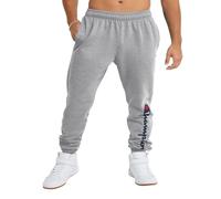 Champion Powerblend Pantalon de survêtement, Gris Oxford-Jambe Basse 15 Script, 41-44.5 Homme