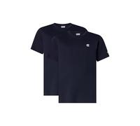 Champion Garçon Legacy Basics B 2-Pack Crewneck T-Shirt, Bleu Marine, 13-14 Ans EU