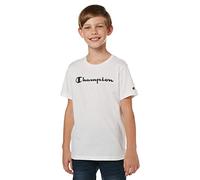 Champion Garçon Legacy Classic Logo T shirt, Blanc, 16 ans EU
