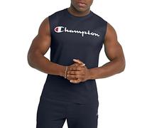 Champion Graphique Jersey Muscle Chemise, Bleu Marine, L Homme