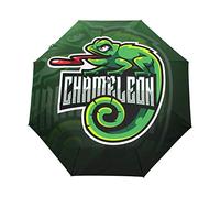Champion Grenouille Verte Parapluie Pliable Pliant à Ouverture Automatique Parapluies Pliant Coupe-Vent pour Voyager Plage Femmes Enfants Homme Fille