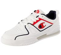 Champion Homme 3 Point Low Baskets, Bianco Blu Marino Rosso, 42 EU