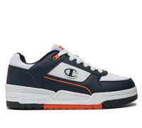 Champion Homme Legacy Rebound Heritage Low Baskets, Bleu Marine Blanc Orange Bs507, 45 EU