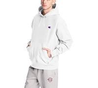 Champion Hoodie, Reverse Weave, Fleece Comfortable Pullover Sweatshirt for Men Sweat à Capuche, Blanc/Logo C sur la Poitrine Gauche, M Homme