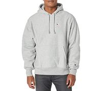 Champion Hoodie, Reverse Weave, Fleece Comfortable Pullover Sweatshirt for Men Sweat à Capuche, Gris Oxford/Logo C sur la Poitrine Gauche, S Homme