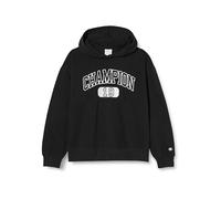 Champion Legacy American Classics G Bookstore Logo Ultralight Powerblend Relaxed Fleece Sweatshirt à Capuche, Nero, 13-14 Ans Filles et Filles