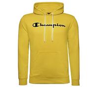 Champion Legacy American Classics Heavy Powerblend Terry Logo Sweatshirt à Capuche, Jaune, XL Homme