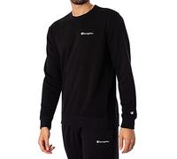 Champion Legacy American Classics Heavy Powerblend Terry Small Logo Crewneck Sweat, Noir, S Homme