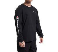 Champion Legacy American Classics Maxi Logo L-s Crewneck T-Shirt à Manches Longues, Nero, XL Hommes