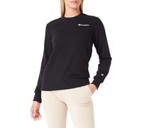 Champion Legacy American Classics Powerblend Terry Small Logo Crewneck Sweatshirt, Noir, M Femme