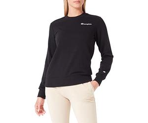 Champion Legacy American Classics Powerblend Terry Small Logo Crewneck Sweatshirt, Noir, S Femme