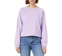 Champion Legacy American Classics Powerblend Terry Taped Logo Boxy Crewneck Sweatshirt, Lavande, L Femme