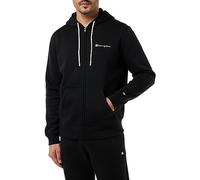 Champion Legacy American Classics Script Logo Powerblend Fleece Full Zip Sweatshirt à Capuche, Nero, XXL Homme