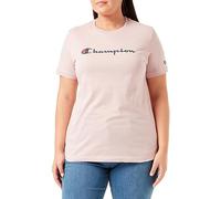 Champion Legacy American Classics W Light Cotton Jersey S-s Regular Crewneck T-Shirt, Rose, Medium Femme