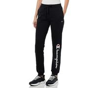 Champion Legacy American Classics W-Maxi-Logo Light Stretch Fleece Rib Cuff Pantalon de survêtement, Noir, XS Femme