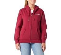 Champion Legacy American Classics W Script Logo Light Powerblend Fleece Full Zip Sweatshirt à Capuche, Rouge Tbr, M Femme
