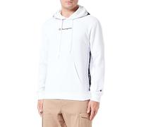 Champion Legacy American Tape Powerblend Fleece Sweatshirt à Capuche, Bianco, L Homme