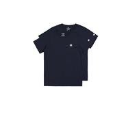 Champion Legacy Basics B-S-s 2-Pack Crewneck T-Shirt, Bleu Marine, 7-8 Ans (Lot de 2) Garçon