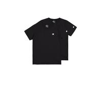 Champion Legacy Basics B-S-s 2-Pack Crewneck T-Shirt, Noir, 11-12 Ans (Lot de 2) Garçon