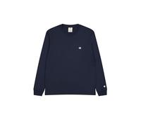 Champion Legacy Basics-L-s Crewneck T-Shirt à Manches Longues, Bleu Marine, XL Homme