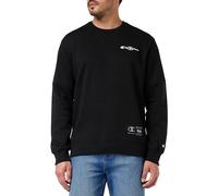 Champion Legacy Basketball Powerblend Fleece Crewneck Sweat, Nero/Grigio Monumento, S Homme