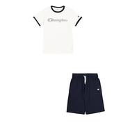 Champion Legacy Boy-Graphic Crewneck Set with Large Print, Blanc (WW001), 3 Ans Garçon