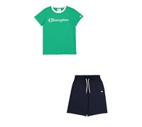 Champion Legacy Boy-Graphic Crewneck Set with Large Print, Vert (GS130), 13 Ans Garçon
