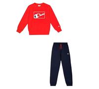 Champion Legacy Boy-Graphic Crewneck Sweatsuit Survêtement, Rouge (RS011), 13 Ans Garçon