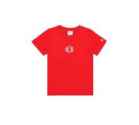 Champion Legacy Boy - Graphic Crewneck T-Shirt with Large Logo, T-Shirt Garçon, Red (RS011),