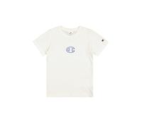 Champion Legacy Boy - Graphic Crewneck T-Shirt with Large Logo, T-Shirt Garçon, White (WW001),