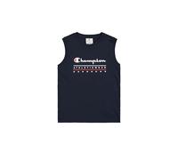 Champion Legacy Boy - Graphic Sleeveless Crewneck T-Shirt with Large Logo, Débardeur Garçon, Blue (BS501),