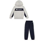 Champion Legacy Boy-Icons Hooded Sweatsuit Survêtement, Gris (EM021), 11-12 Ans Garçon