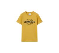 Champion Legacy Boys T-Shirt à col Rond, Motif Graphique, Taille M, Jaune, Jaune, M