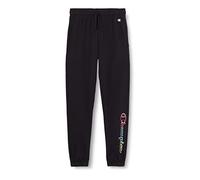 Champion Legacy Color Ground Powerblend Slim Elastic Cuff Pantalon de survêtement, Noir, 7-8 Ans Filles et Filles