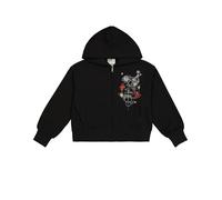 Champion Legacy Emotional Dance G (405015) - Sweat-shirt à capuche en polaire compacte et douce ultra-légère (240gr), noir (NBK), 11-12 ans (L) Filles FW24