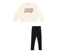 Champion Legacy Girl-Crewneck Sweatsuit Survêtement, Yellow (YS141), 9 Ans Fille