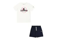 Champion Legacy Boy-Graphic Crewneck Set with Logo, Blanc (WW001), 9-10 Ans Garçon