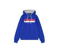 Champion Legacy Graphic Shop Authentic (220247) -Soft Compact Powerblend Fleece Full-Zip Sweatshirt à Capuche, Bleu (BS008), S Homme