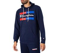 Champion Legacy Graphic Shop Authentic Powerblend Terry Box Logo Sweat à Capuche, Bleu Marine, L Homme